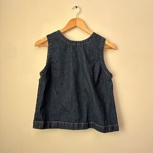 Dark Denim Sleeveless Top Abercrombie and fitch